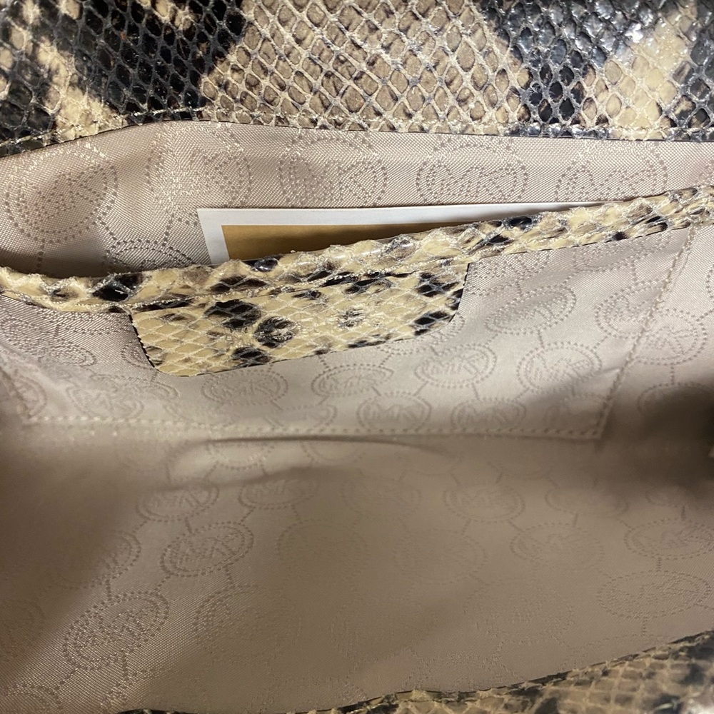 Michael Kors Leather Python Clutch - image 7